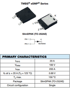 V20PW10HM3/I Datasheet PDF Vishay Semiconductors
