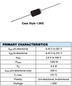 1.5KE51AHE3/54 Datasheet PDF Vishay Semiconductors