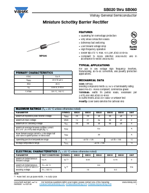 SB060-E3/73 Datasheet PDF Vishay Semiconductors