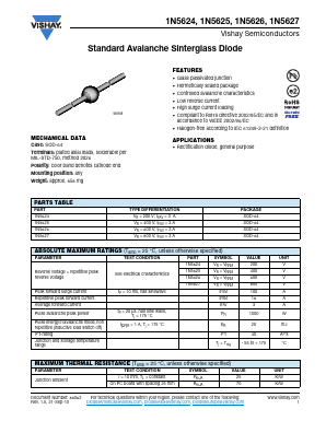 1N5626 Datasheet PDF Vishay Semiconductors