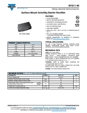 BYS11-90-E3/TR Datasheet PDF Vishay Semiconductors