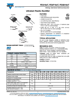 FES16DT Datasheet PDF Vishay Semiconductors