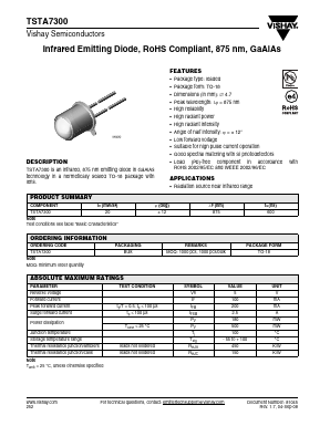 TSTA7300 Datasheet PDF Vishay Semiconductors