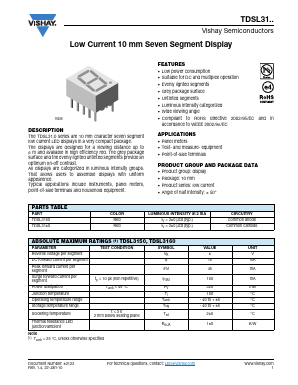 TDSL3150 Datasheet PDF Vishay Semiconductors