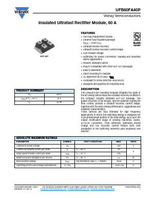 UFB60FA40P Datasheet PDF Vishay Semiconductors