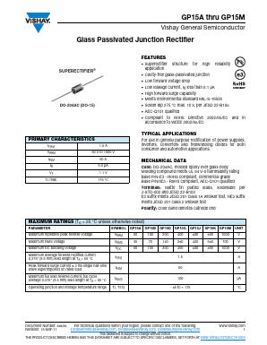 GP15A Datasheet PDF Vishay Semiconductors