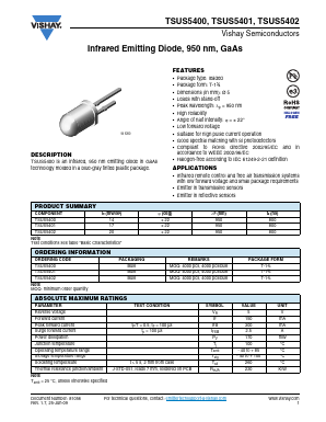 TSUS5400 Datasheet PDF Vishay Semiconductors