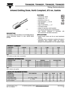 TSHA6201 Datasheet PDF Vishay Semiconductors