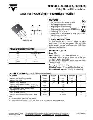 G3SBA20-E3/45 Datasheet PDF Vishay Semiconductors