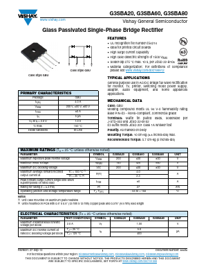 G3SBA20-E3/51 Datasheet PDF Vishay Semiconductors