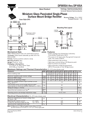 DFA005S Datasheet PDF Vishay Semiconductors