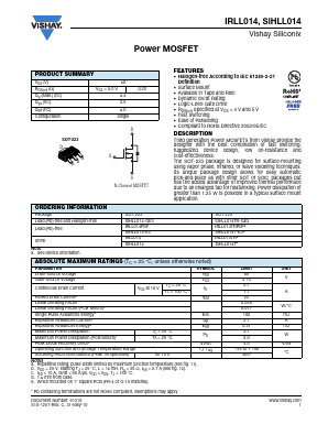IRLL014 Datasheet PDF Vishay Semiconductors