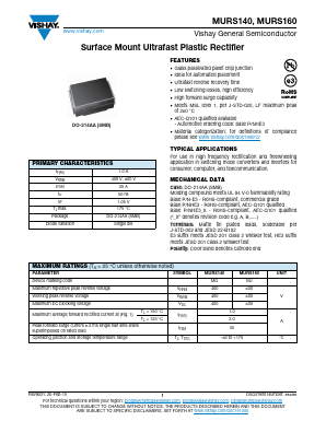 MURS140HE3_A/H Datasheet PDF Vishay Semiconductors