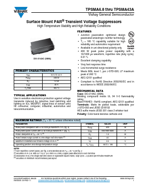 TPSMA12 Datasheet PDF Vishay Semiconductors