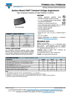 TPSMA16A Datasheet PDF Vishay Semiconductors