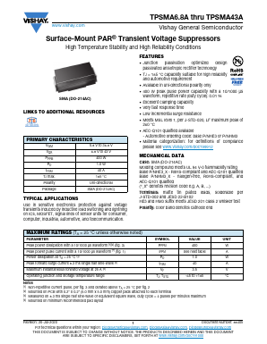 TPSMA16AHE3_B/H Datasheet PDF Vishay Semiconductors