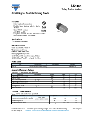 LS4154 Datasheet PDF Vishay Semiconductors