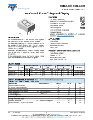 TDSL5150 Datasheet PDF Vishay Semiconductors