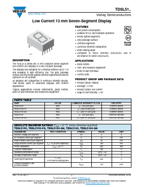 TDSL5150-GH Datasheet PDF Vishay Semiconductors