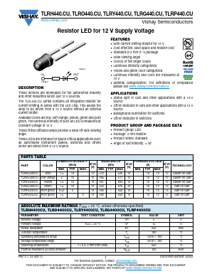 TLRP4406CU Datasheet PDF Vishay Semiconductors