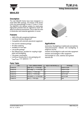 TLMP2100 Datasheet PDF Vishay Semiconductors