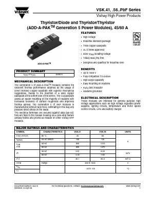 VSKH5608S90P Datasheet PDF Vishay Semiconductors
