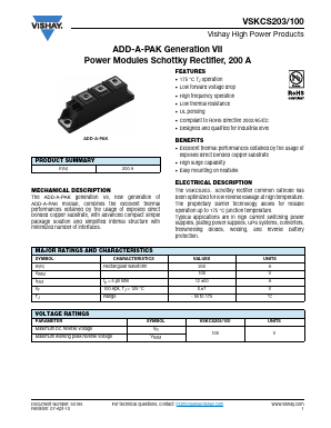VSKCS203-100 Datasheet PDF Vishay Semiconductors