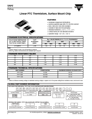 TFPT0603L2200JF Datasheet PDF Vishay Semiconductors