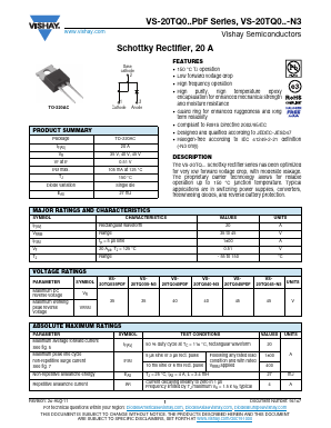 VS-20TQ035-N3 Datasheet PDF Vishay Semiconductors