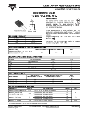 10ETS12FP Datasheet PDF Vishay Semiconductors