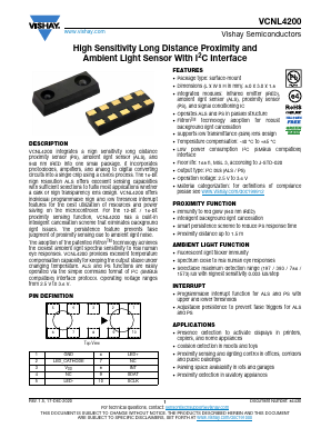 VCNL4200 Datasheet PDF Vishay Semiconductors