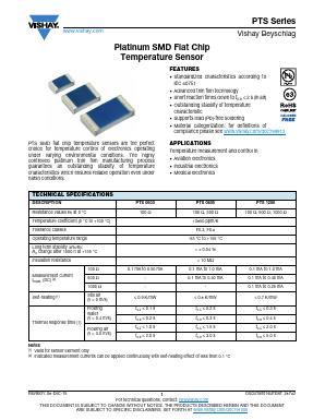 PTS Datasheet PDF Vishay Semiconductors
