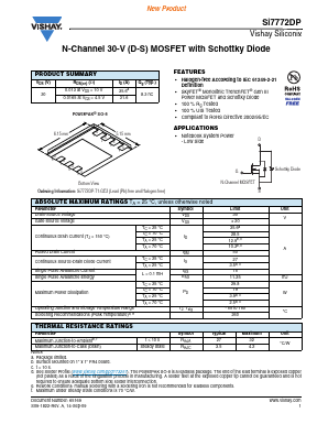 SI7772DP-T1-GE3 Datasheet PDF Vishay Semiconductors