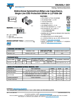 VBUS05L1-DD1 Datasheet PDF Vishay Semiconductors