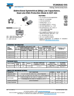 VCAN26A2-03G Datasheet PDF Vishay Semiconductors