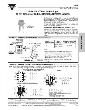 1419 Datasheet PDF Vishay Semiconductors