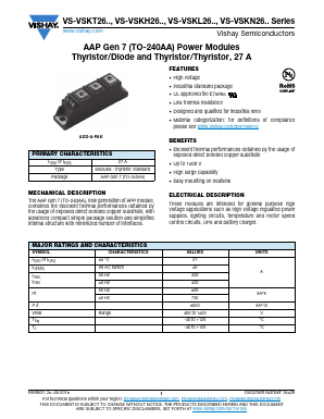 VS-VSKL26 Datasheet PDF Vishay Semiconductors