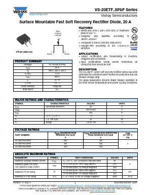 20ETF02STRRPBF Datasheet PDF Vishay Semiconductors