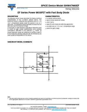 SIHW47N60EF Datasheet PDF Vishay Semiconductors