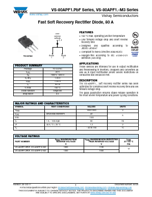 VS-80APF10PBF Datasheet PDF Vishay Semiconductors