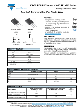 VS-60EPF12-M3 Datasheet PDF Vishay Semiconductors