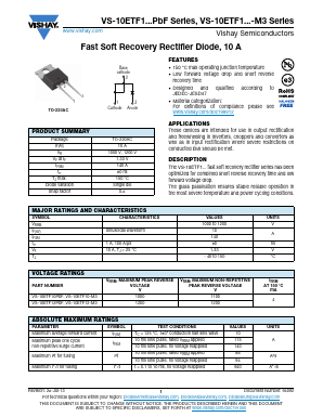 10ETF10PBF Datasheet PDF Vishay Semiconductors