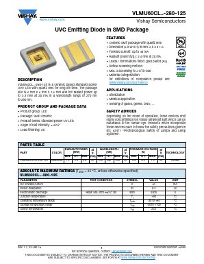 VLMU60CL00-280-125 Datasheet PDF Vishay Semiconductors