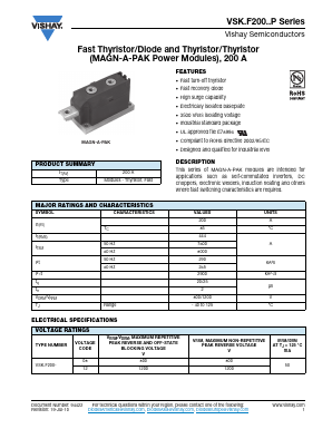 VSKF200P Datasheet PDF Vishay Semiconductors