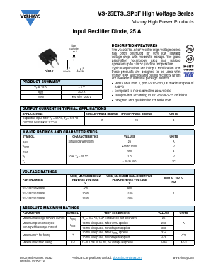 VS-25ETS10SPBF Datasheet PDF Vishay Semiconductors