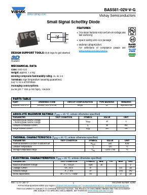 BAS581-02V-V-G Datasheet PDF Vishay Semiconductors