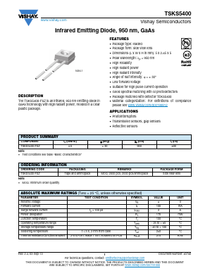 TSKS5400 Datasheet PDF Vishay Semiconductors