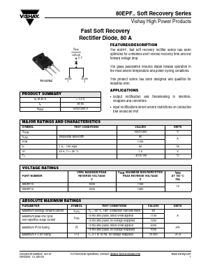 80EPF10 Datasheet PDF Vishay Semiconductors