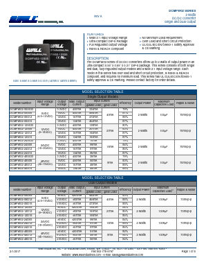 DCMFW02-12S033 Datasheet PDF Wall Industries,Inc.
