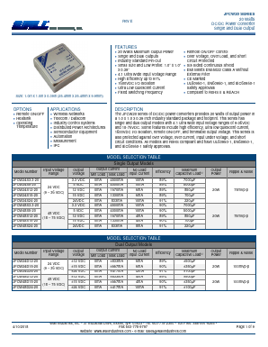 JFCW24S3.3-20 Datasheet PDF Wall Industries,Inc.
